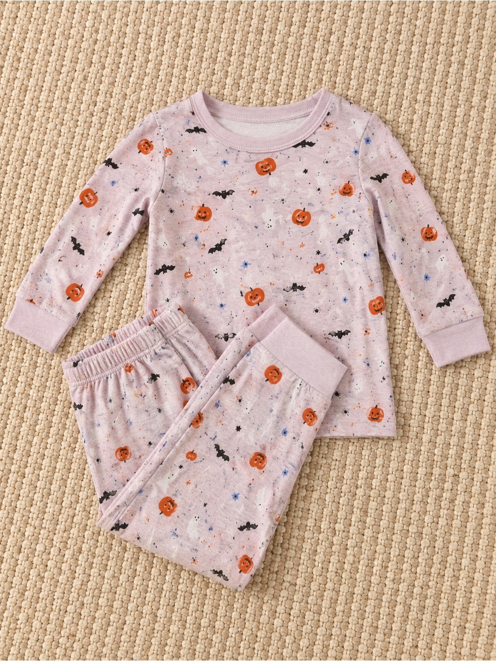 Old Navy Halloween Pajama Set | 5T | Pink Ghost & Pumpkin PJ Set